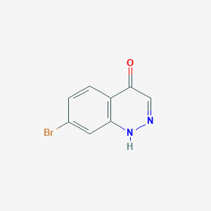 7-Bromocinnolin-4(1H)-one chemical structure (CAS 1414956-67-4)