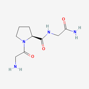 (S)-N-(2-Amino-2-oxoethyl)-1-glycylpyrrolidine-2-carboxamide chemical structure (CAS 141497-12-3)