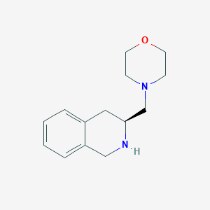 (S)-4-((1,2,3,4-Tetrahydroisoquinolin-3-yl)methyl)morpholine chemical structure (CAS 1415095-29-2)
