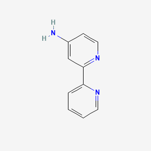 [2,2'-Bipyridin]-4-amine chemical structure (CAS 14151-21-4)