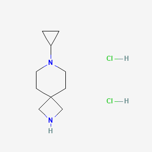 7-Cyclopropyl-2,7-diazaspiro[3.5]nonane dihydrochloride chemical structure (CAS 1415562-71-8)