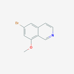 6-Bromo-8-methoxyisoquinoline chemical structure (CAS 1415564-97-4)