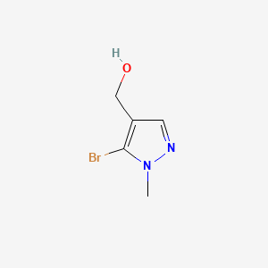 (5-Bromo-1-methyl-1H-pyrazol-4-yl)methanol chemical structure (CAS 1415638-13-9)