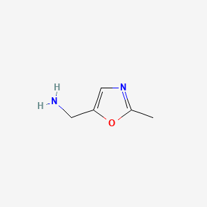 (2-Methyloxazol-5-yl)methanamine chemical structure (CAS 141567-36-4)