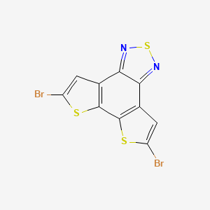 5,8-Dibromodithieno[3',2':3,4;2'',3'':5,6]benzo[1,2-c][1,2,5]thiadiazole chemical structure (CAS 1415761-37-3)