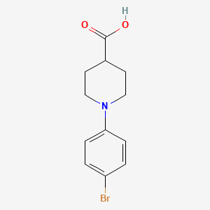 1-(4-Bromophenyl)piperidine-4-carboxylic acid chemical structure (CAS 1415794-23-8)