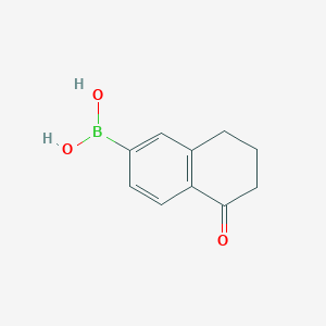 (5-Oxo-5,6,7,8-tetrahydronaphthalen-2-yl)boronic acid chemical structure (CAS 1415920-25-0)