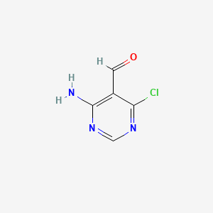 4-Amino-6-chloropyrimidine-5-carbaldehyde chemical structure (CAS 14160-93-1)