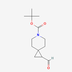 tert-Butyl 1-formyl-6-azaspiro[2.5]octane-6-carboxylate chemical structure (CAS 1416176-10-7)