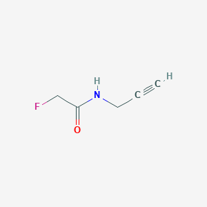 2-Fluoro-N-(prop-2-yn-1-yl)acetamide chemical structure (CAS 1416245-75-4)