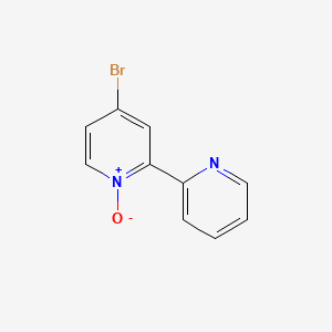 4-Bromo-[2,2'-bipyridine] 1-oxide chemical structure (CAS 14163-03-2)