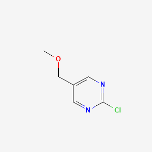 2-Chloro-5-(methoxymethyl)pyrimidine chemical structure (CAS 1416366-34-1)