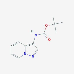 tert-Butyl pyrazolo[1,5-a]pyridin-3-ylcarbamate chemical structure (CAS 1416374-97-4)
