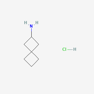 Spiro[3.3]heptan-2-amine hydrochloride chemical structure (CAS 1416439-08-1)