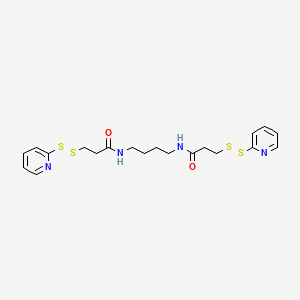 N,N'-(Butane-1,4-diyl)bis(3-(pyridin-2-yldisulfanyl)propanamide) chemical structure (CAS 141647-62-3)