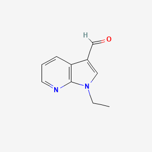 1-Ethyl-1H-pyrrolo[2,3-b]pyridine-3-carbaldehyde chemical structure (CAS 141650-50-2)