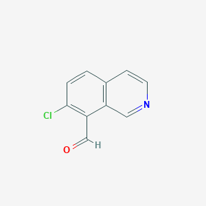 7-Chloroisoquinoline-8-carbaldehyde chemical structure (CAS 1416714-26-5)