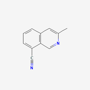 3-Methylisoquinoline-8-carbonitrile chemical structure (CAS 1416714-28-7)