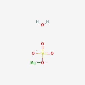 Magnesium sulfate hydrate chemical structure (CAS 14168-73-1)