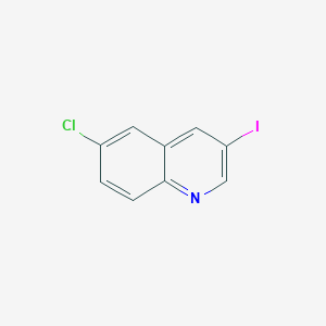 6-Chloro-3-iodoquinoline chemical structure (CAS 1416801-72-3)