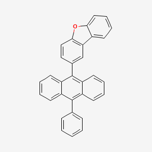 2-(10-Phenylanthracen-9-yl)dibenzo[b,d]furan chemical structure (CAS 1416962-85-0)