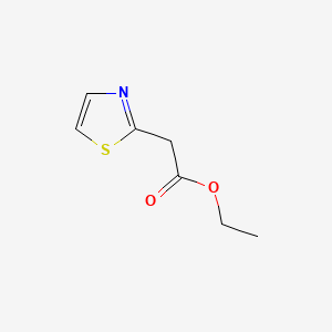 Ethyl 2-(thiazol-2-yl)acetate chemical structure (CAS 141704-11-2)