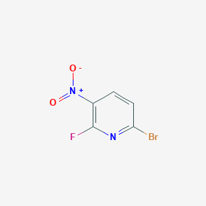 6-Bromo-2-fluoro-3-nitropyridine chemical structure (CAS 1417333-87-9)