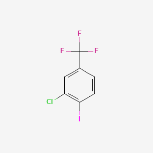 3-Chloro-4-iodobenzotrifluoride chemical structure (CAS 141738-80-9)