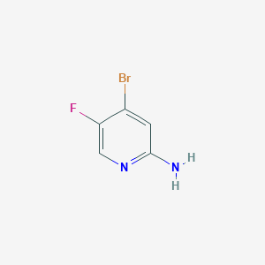4-Bromo-5-fluoropyridin-2-amine chemical structure (CAS 1417441-38-3)