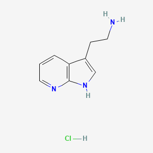 2-(1H-Pyrrolo[2,3-b]pyridin-3-yl)ethanamine hydrochloride chemical structure (CAS 1417567-47-5)