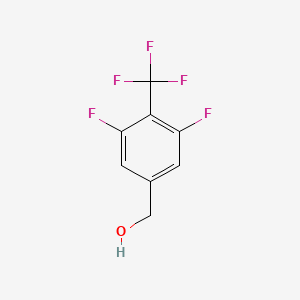 (3,5-Difluoro-4-(trifluoromethyl)phenyl)methanol chemical structure (CAS 1417567-87-3)