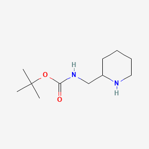 tert-Butyl (piperidin-2-ylmethyl)carbamate chemical structure (CAS 141774-61-0)