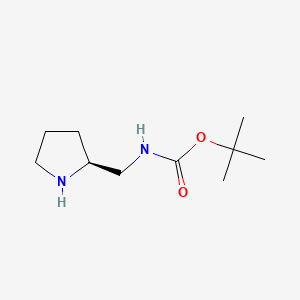 (S)-tert-Butyl (pyrrolidin-2-ylmethyl)carbamate chemical structure (CAS 141774-70-1)