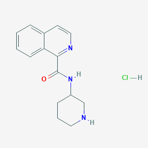 N-(Piperidin-3-yl)isoquinoline-1-carboxamide hydrochloride chemical structure (CAS 1417793-52-2)
