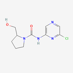 N-(6-Chloropyrazin-2-yl)-2-(hydroxymethyl)pyrrolidine-1-carboxamide chemical structure (CAS 1417794-06-9)