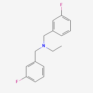 N,N-Bis(3-fluorobenzyl)ethanamine chemical structure (CAS 1417794-54-7)