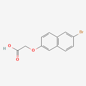 2-((6-Bromonaphthalen-2-yl)oxy)acetic acid chemical structure (CAS 141791-36-8)