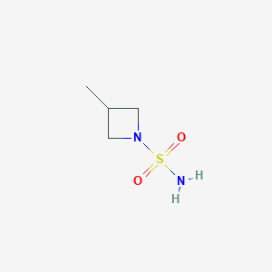 3-Methylazetidine-1-sulfonamide chemical structure (CAS 1418112-83-0)