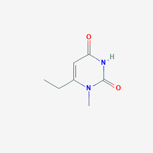 6-Ethyl-1-methylpyrimidine-2,4(1H,3H)-dione chemical structure (CAS 1418227-05-0)