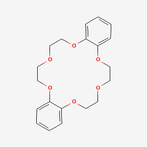 Dibenzo-18-crown-6 chemical structure (CAS 14187-32-7)