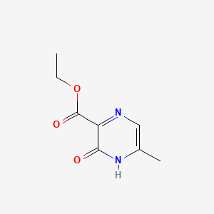 Ethyl 3-hydroxy-5-methylpyrazine-2-carboxylate chemical structure (CAS 141872-22-2)