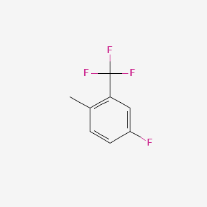 4-Fluoro-1-methyl-2-(trifluoromethyl)benzene chemical structure (CAS 141872-92-6)