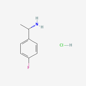 (S)-1-(4-fluorophenyl)ethan-1-amine hydrochloride chemical structure (CAS 1419073-74-7)