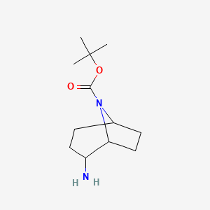 tert-Butyl 2-amino-8-azabicyclo[3.2.1]octane-8-carboxylate chemical structure (CAS 1419101-50-0)