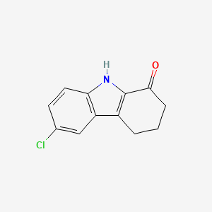 6-Chloro-2,3,4,9-tetrahydro-1H-carbazol-1-one chemical structure (CAS 14192-67-7)