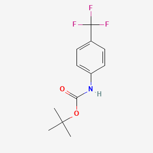 tert-Butyl (4-(trifluoromethyl)phenyl)carbamate chemical structure (CAS 141940-37-6)