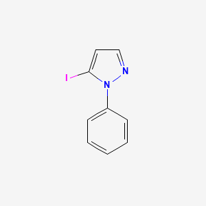 5-Iodo-1-phenyl-1H-pyrazole chemical structure (CAS 141998-92-7)