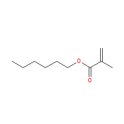 Hexyl methacrylate chemical structure (CAS 142-09-6)