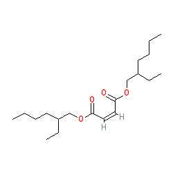 Bis(2-ethylhexyl) maleate chemical structure (CAS 142-16-5)