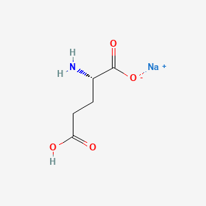Sodium (S)-2-amino-4-carboxybutanoate chemical structure (CAS 142-47-2)